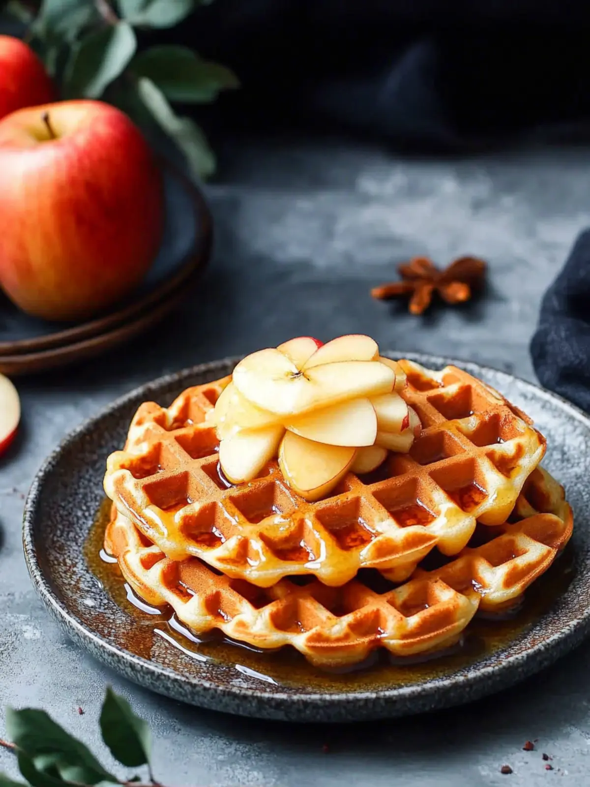 Deliciously Cozy Apple Waffles Perfect for Any Morning 4 Apple Waffles