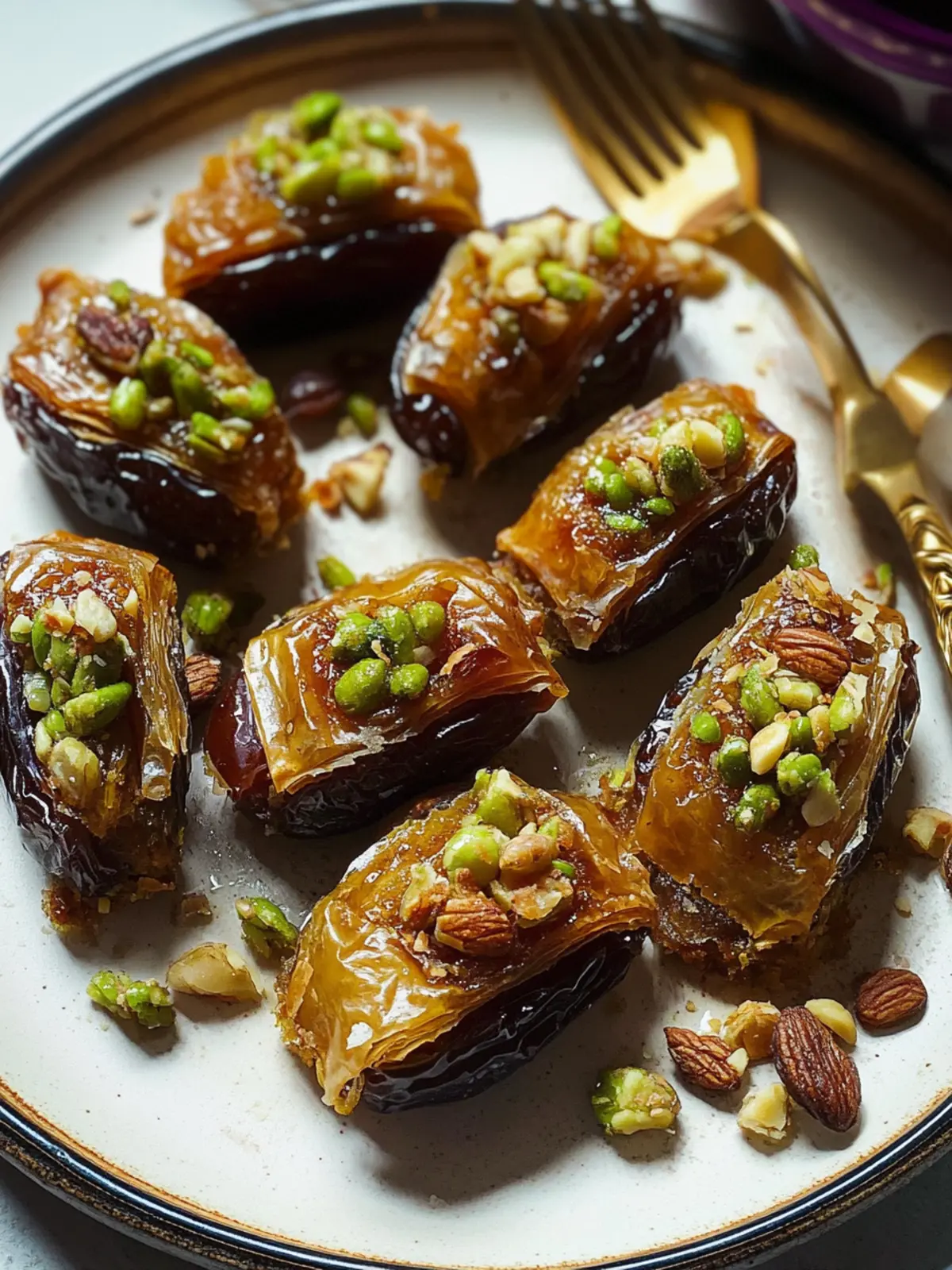 Baklava Stuffed Dates: Irresistibly Sweet & Nutty Delights 4 Baklava Stuffed Dates
