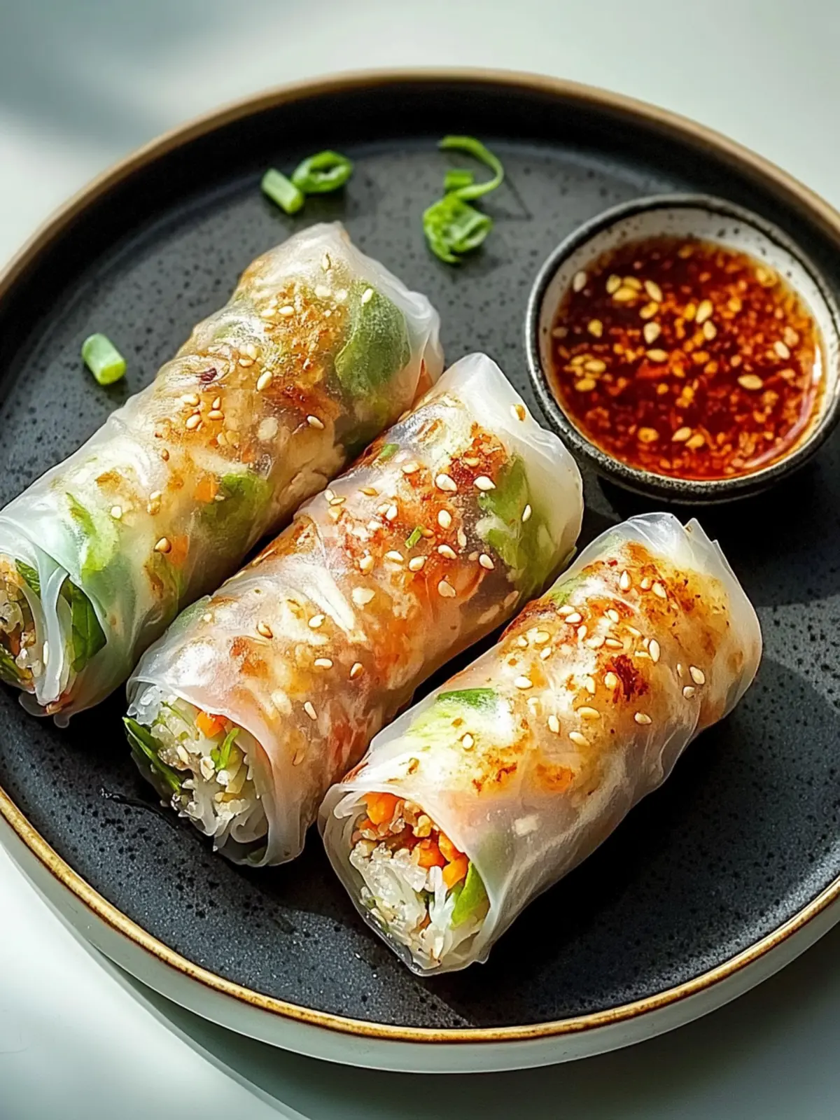 Delicious Air Fryer Rice Paper Noodle Rolls You Can Customize 2 Air Fryer Rice Paper Noodle Rolls