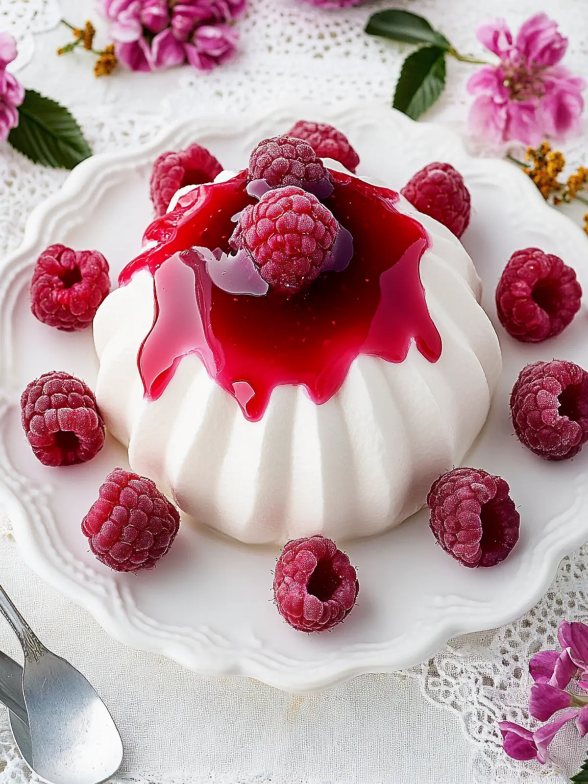 Delight in Raspberry Rose Flummery for a Dreamy Dessert 3 Raspberry Rose Flummery