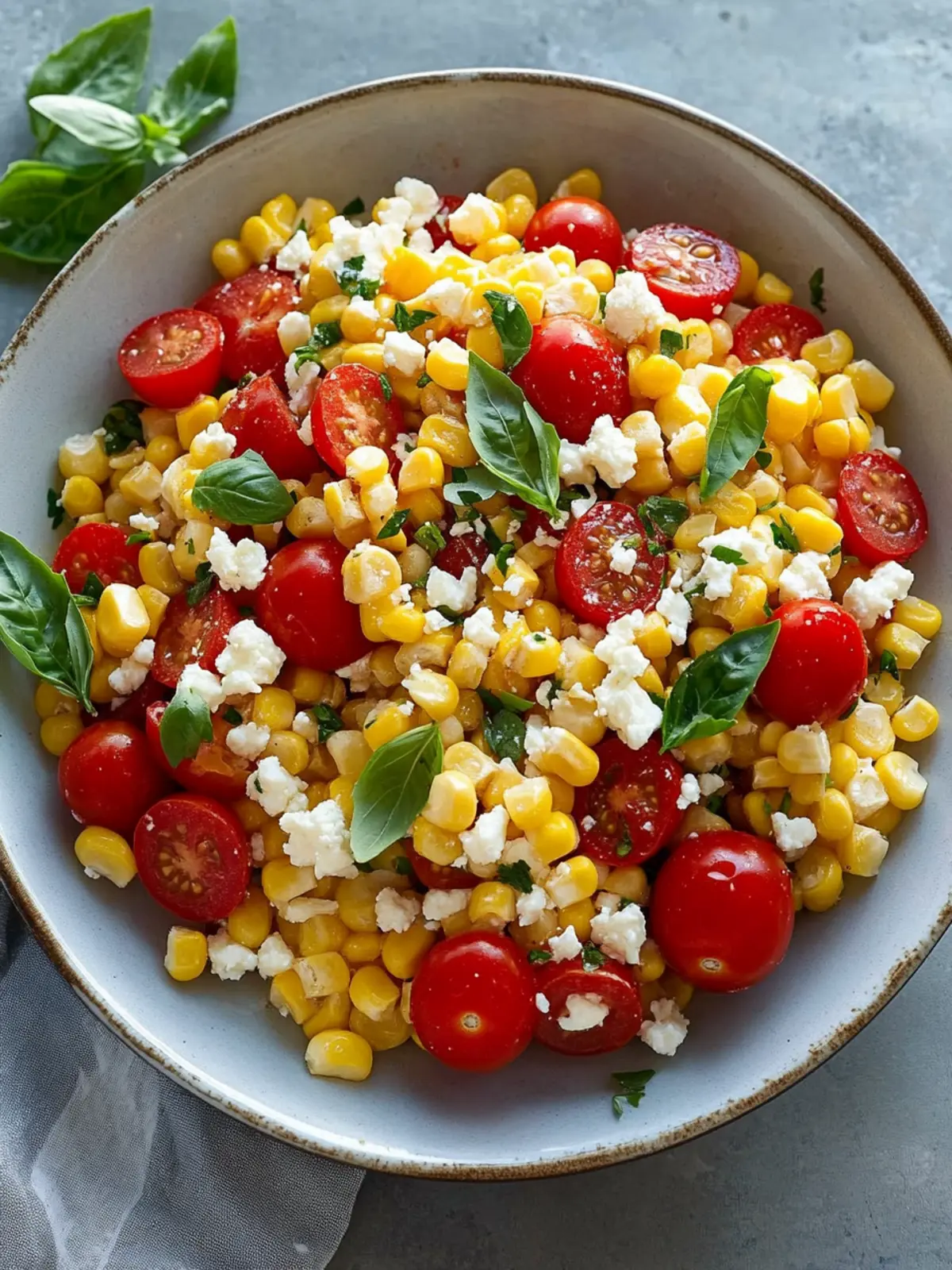 Delicious Corn, Tomato, and Feta Salad to Brighten Your Day 4 Corn, Tomato, and Feta Salad
