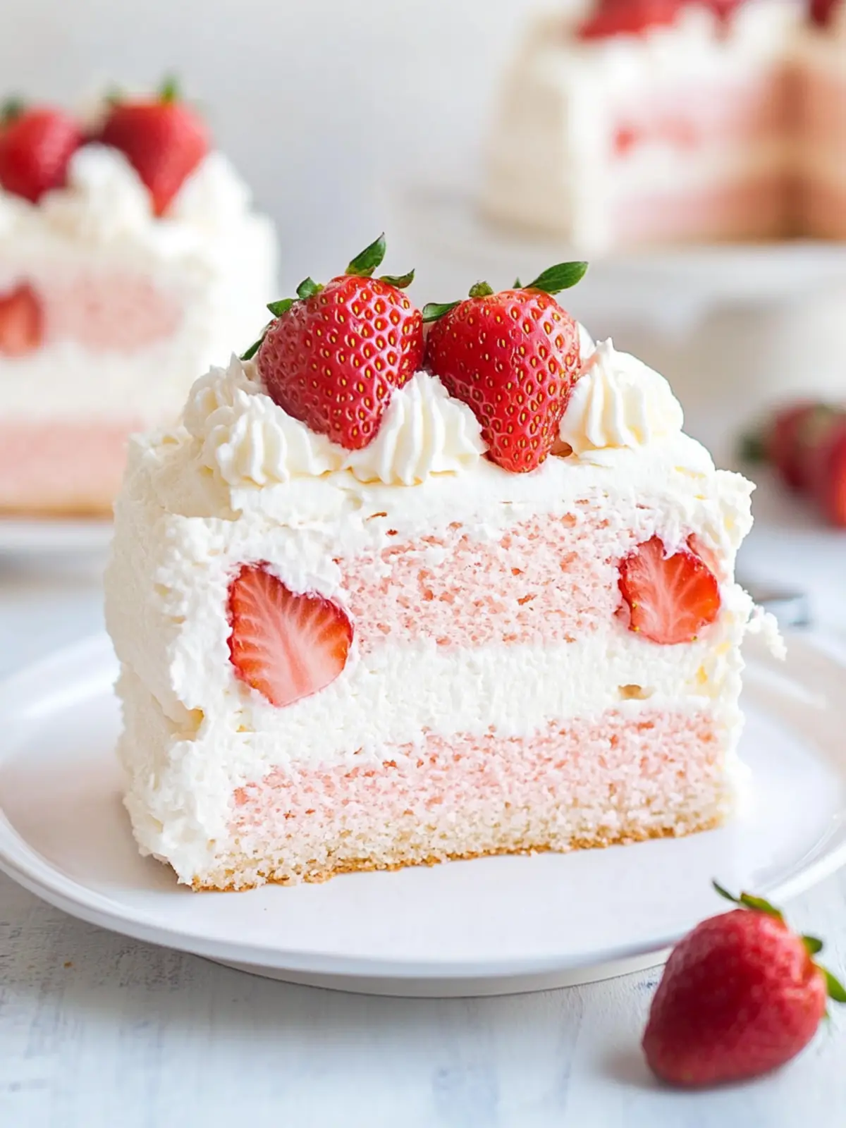 Make Effortless Strawberry Cloud Cake in Just 3 Ingredients 3 Strawberry Cloud Cake