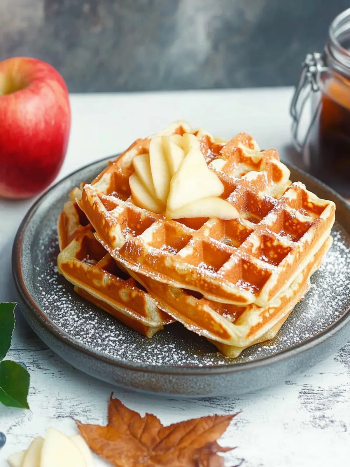 Deliciously Cozy Apple Waffles Perfect for Any Morning 3 Apple Waffles