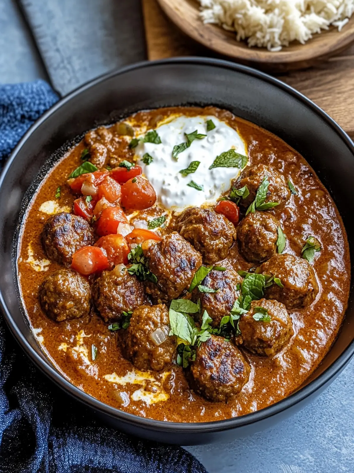 Lamb Kofta Curry with Mint Yoghurt: A Flavorful Journey Home 2 Lamb Kofta Curry with Mint Yoghurt