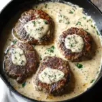 Savor Homemade Salisbury Steaks in Horseradish Parmesan Sauce 6 Salisbury Steaks in Horseradish Parmesan Sauce