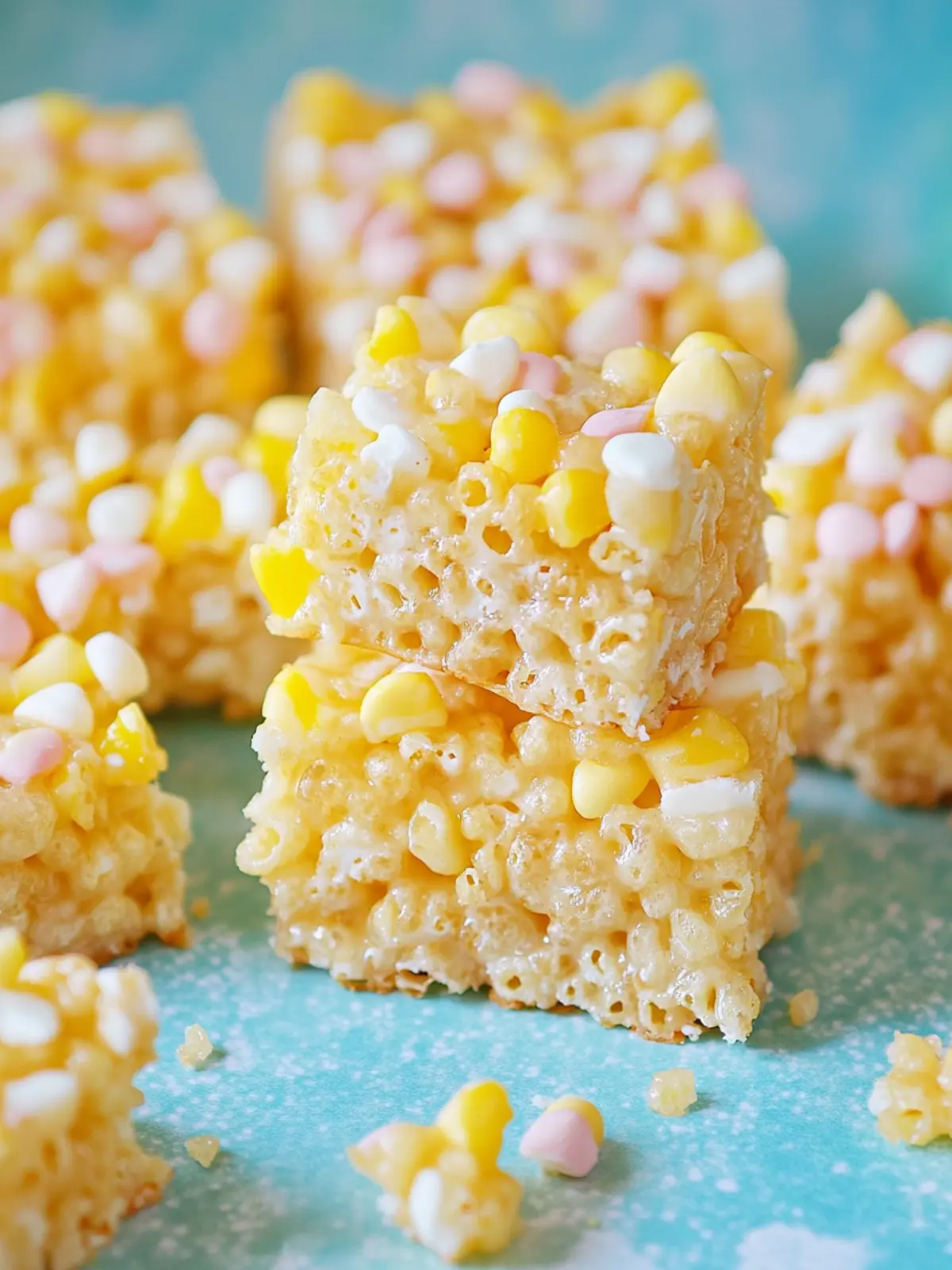 Tropical Hawaiian Rice Krispie Treats with Mango Glaze 3 Hawaiian Rice Krispie Treats