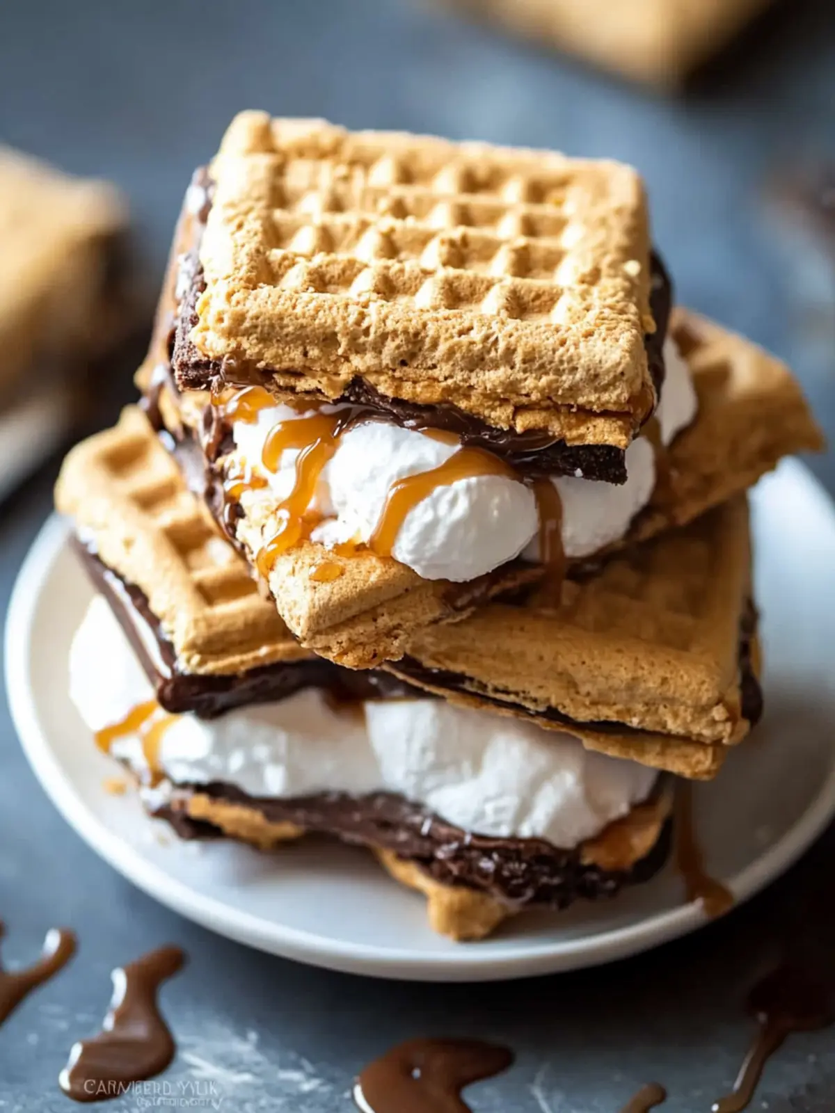 Irresistible Salted Caramel S’mores in Minutes! 2 Salted Caramel S’mores
