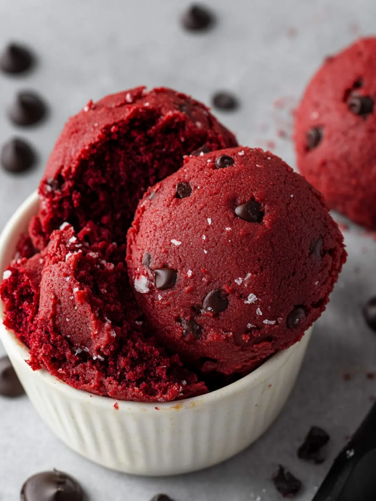 Indulge in Homemade Edible Red Velvet Cookie Dough Bliss 5 Edible Red Velvet Cookie Dough