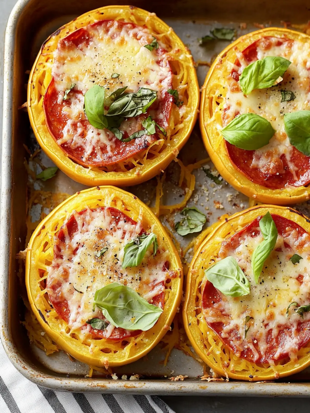 Spaghetti Squash Pizza Nests: Healthy Twist on Classic Pizza 4 Spaghetti Squash Pizza Nests