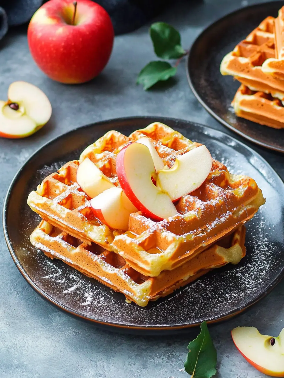 Deliciously Cozy Apple Waffles Perfect for Any Morning 2 Apple Waffles