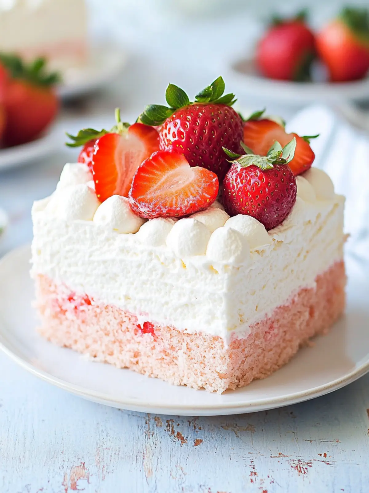 Make Effortless Strawberry Cloud Cake in Just 3 Ingredients 4 Strawberry Cloud Cake