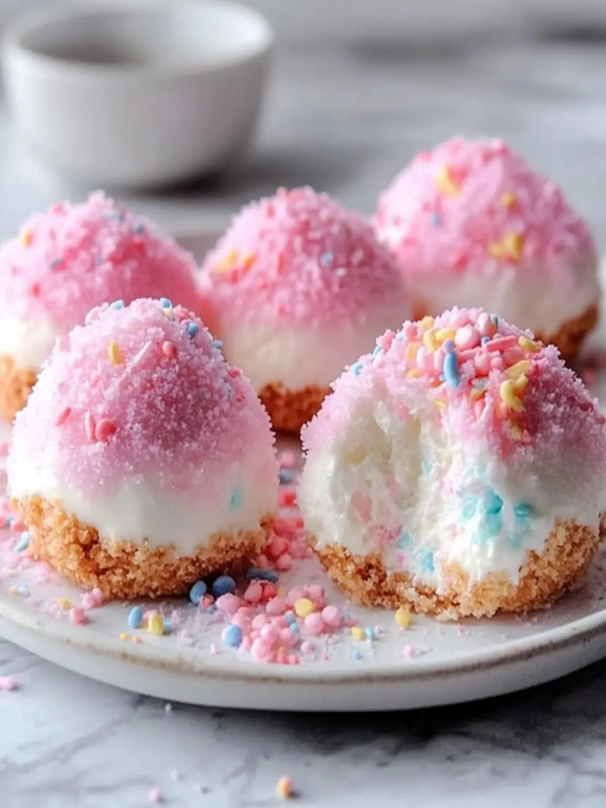 Deliciously Crispy Cotton Candy Cheesecake Bombs to Savor 4 Crispy Cotton Candy Cheesecake Bombs