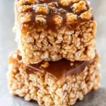 Indulge in Caramel Turtle Rice Krispies Treats Today 4 Caramel Turtle Rice Krispies Treats