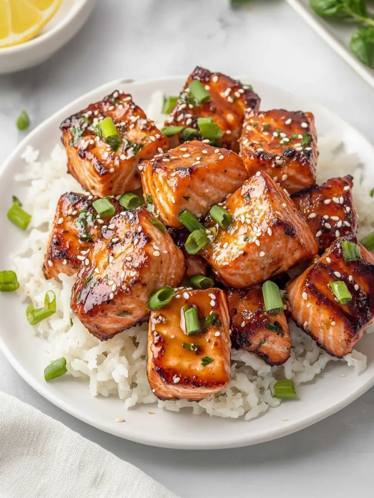Irresistible Honey Garlic Salmon Bites Ready in 25 Minutes 5 Honey Garlic Salmon Bites