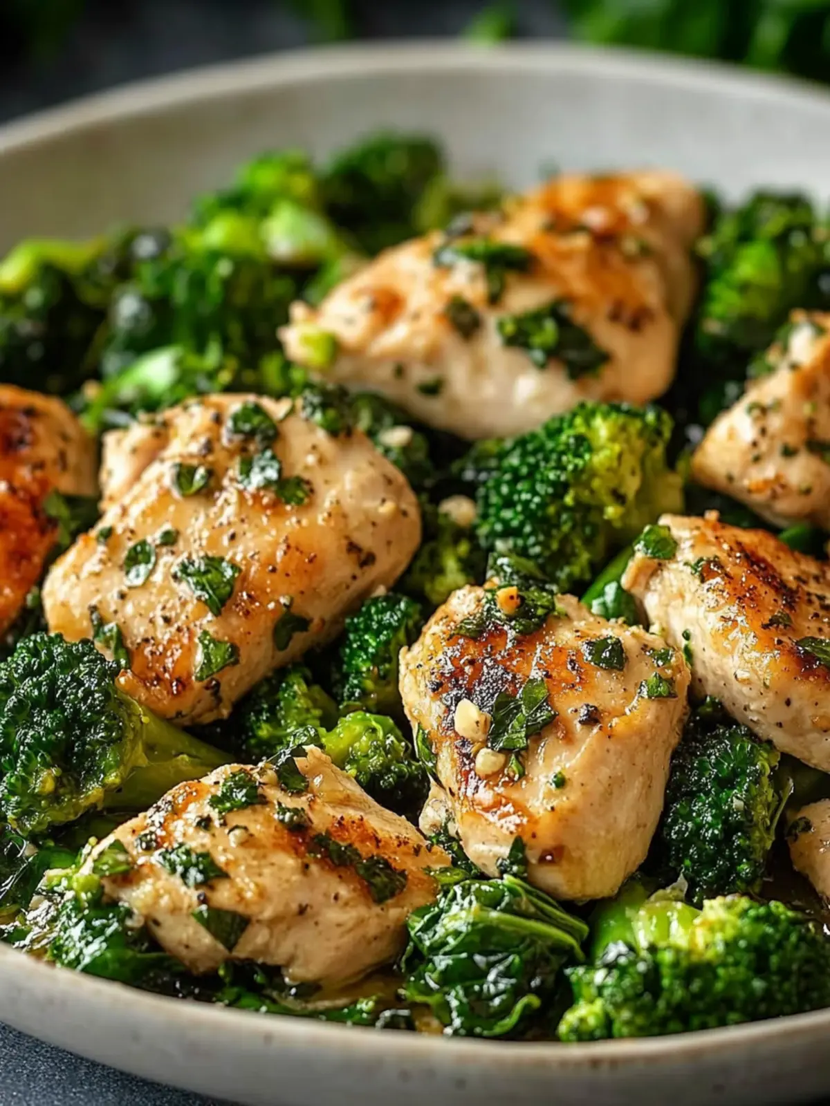 Sizzle Up Garlic Chicken with Broccoli and Spinach Tonight 3 Garlic Chicken with Broccoli and Spinach