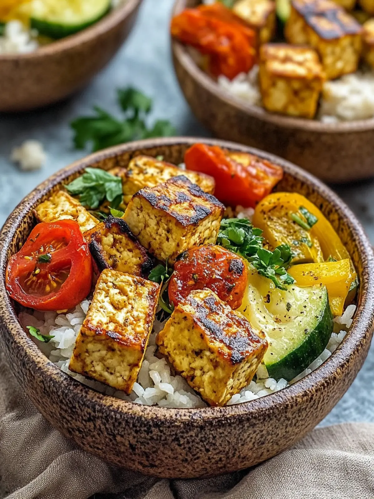 Greek Tofu & Rice Bowls: Healthy Flavor in Every Bite 4 Greek Tofu & Rice Bowls