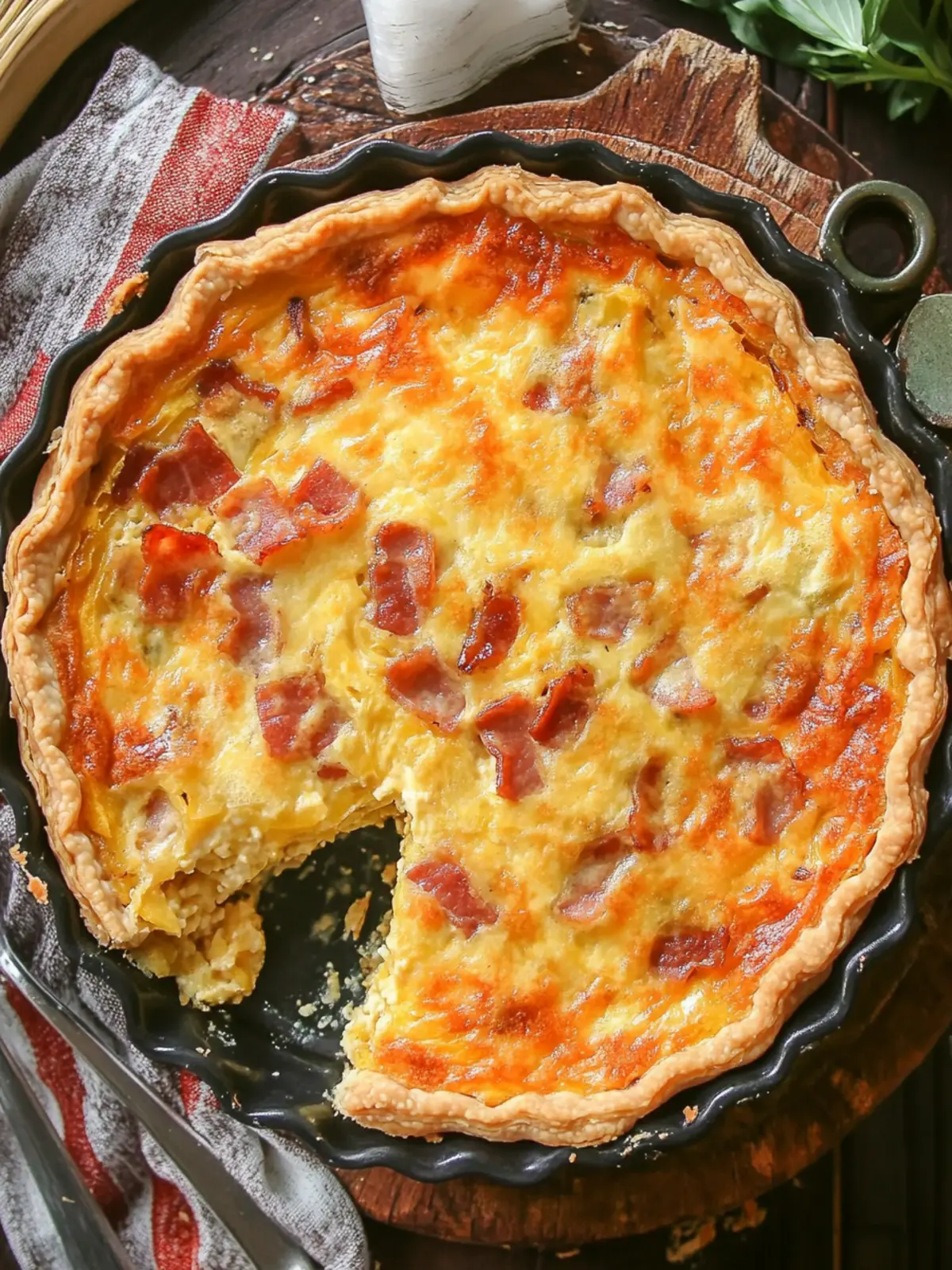 Savory Bacon and Cheese Spaghetti Squash Quiche Delight 3 Bacon and Cheese Spaghetti Squash Quiche