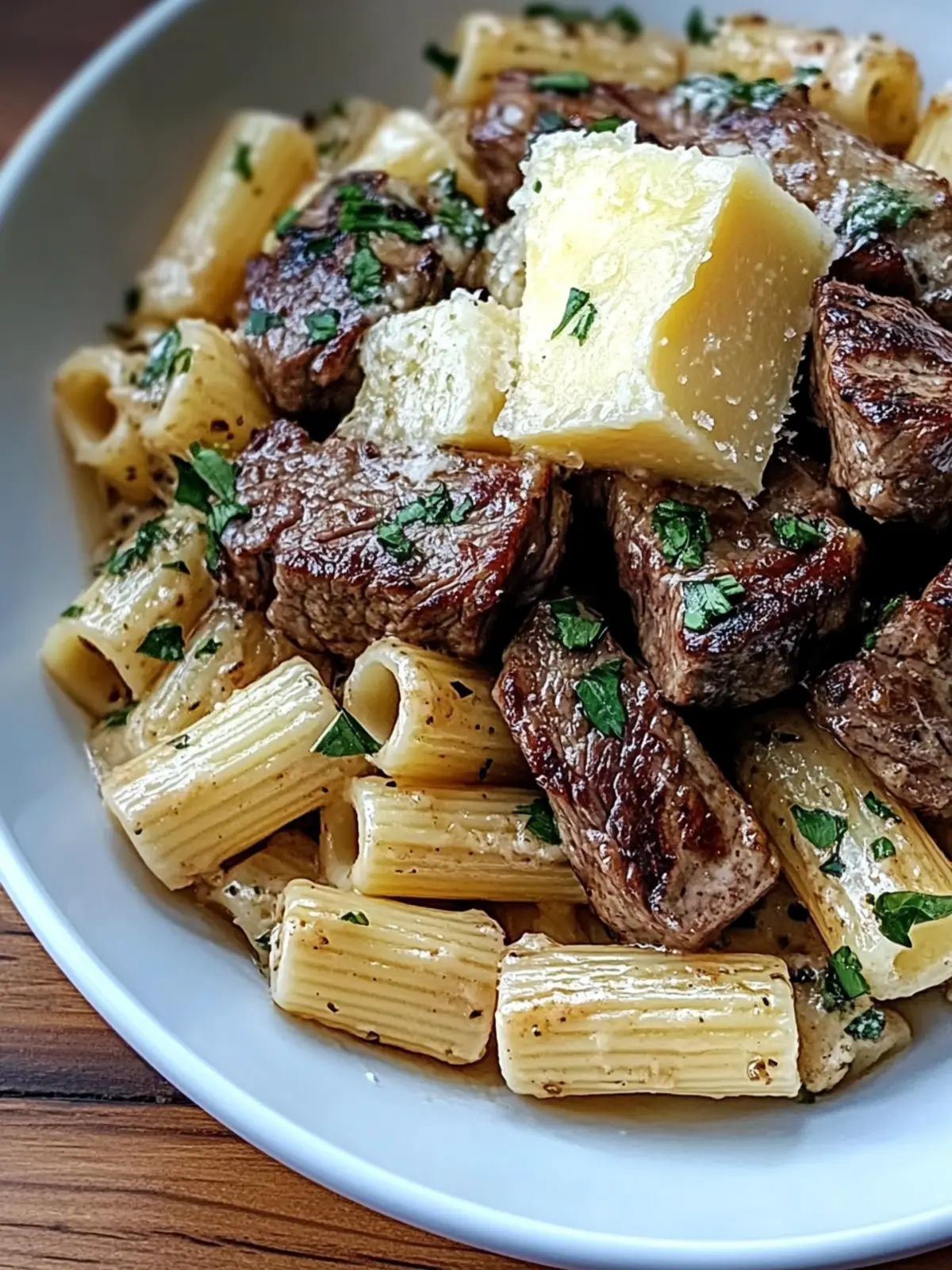 Savor Garlic Butter Steak Tips with Cheesy Rigatoni Tonight 2 Garlic Butter Steak Tips with Cheesy Rigatoni