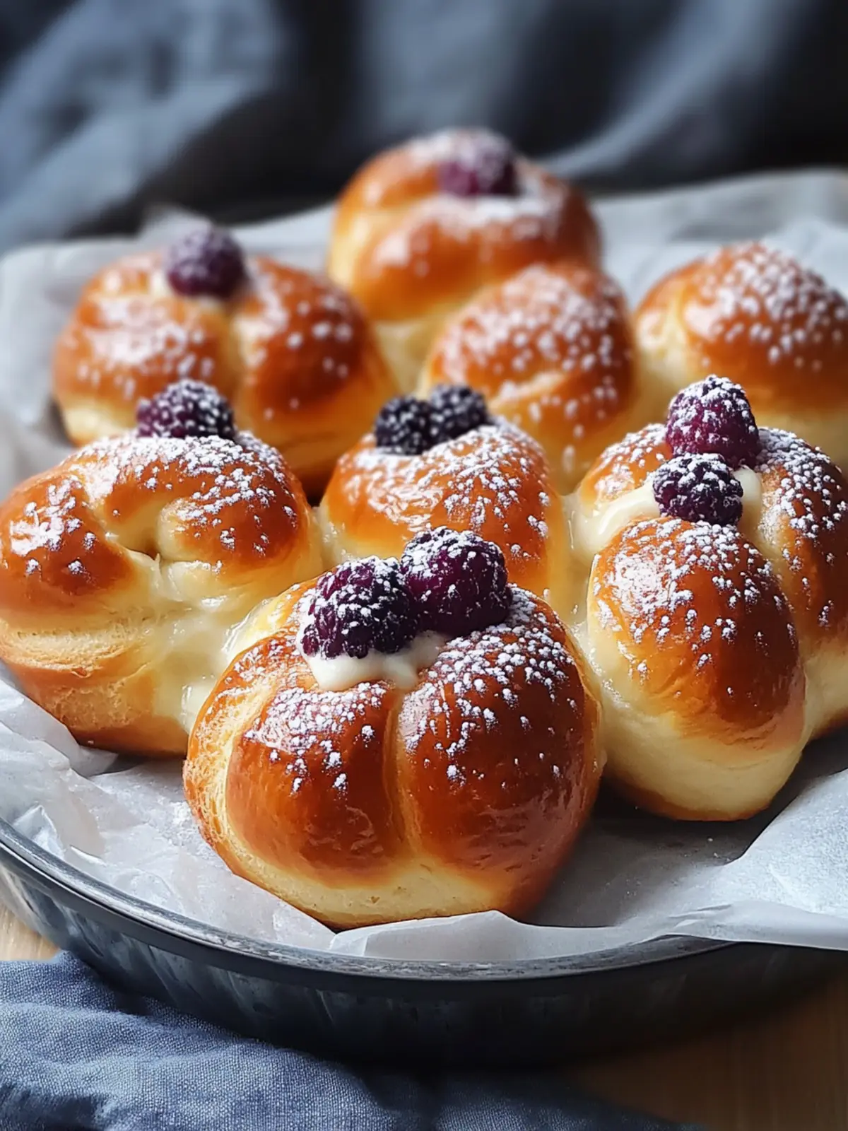 Delicious Danish Carnival Buns with Creamy Cheesecake Surprise 4 Danish Carnival Buns