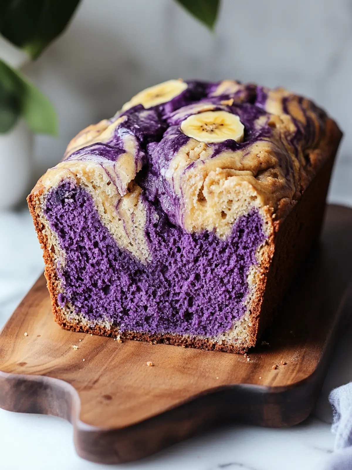 Vegan Marbled Ube Banana Bread That Will Wow Your Tastebuds 2 Marbled Ube Banana Bread