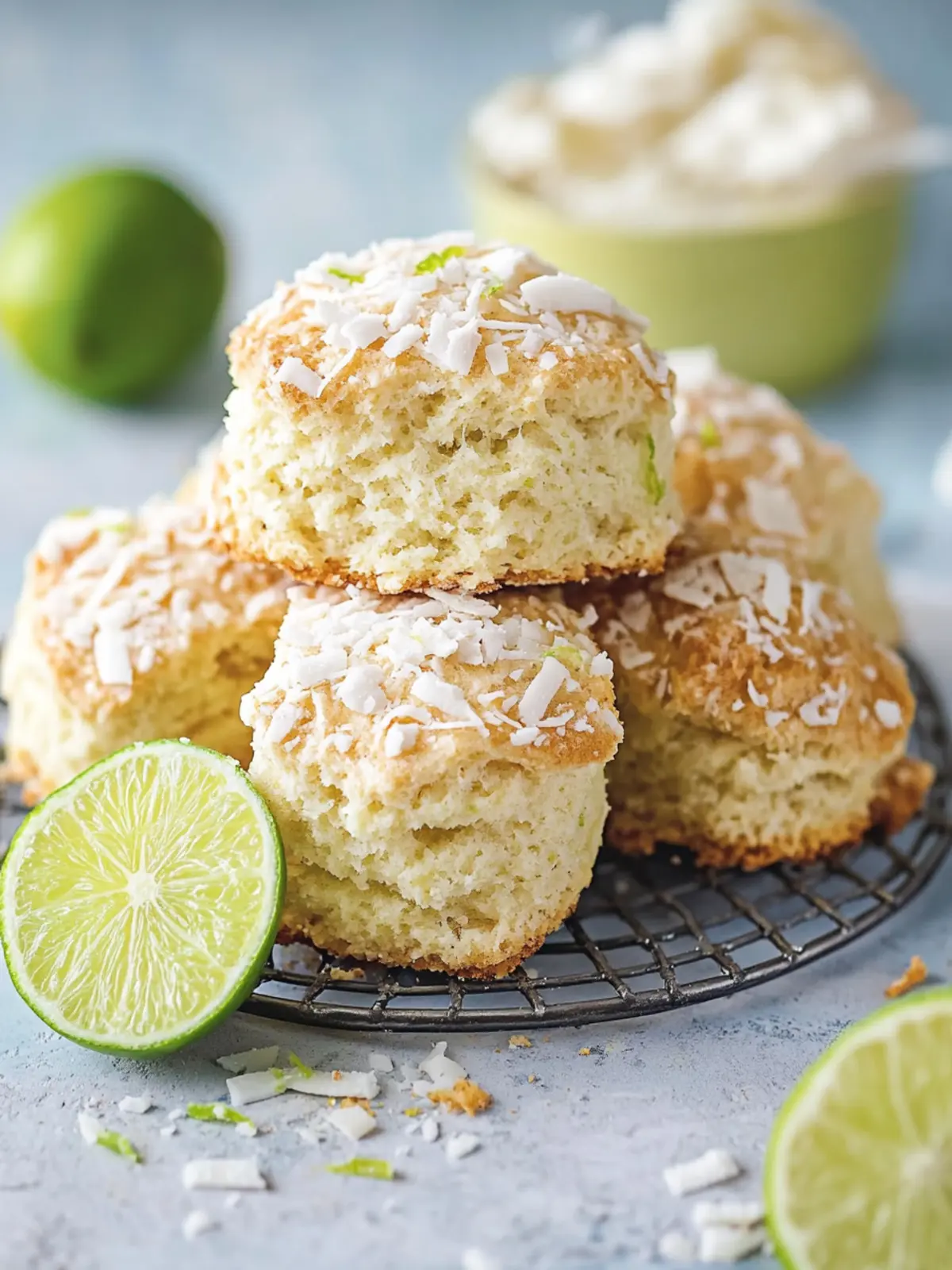 Deliciously Zesty Coconut Scones with Lime for Easy Baking 5 Coconut Scones with Lime