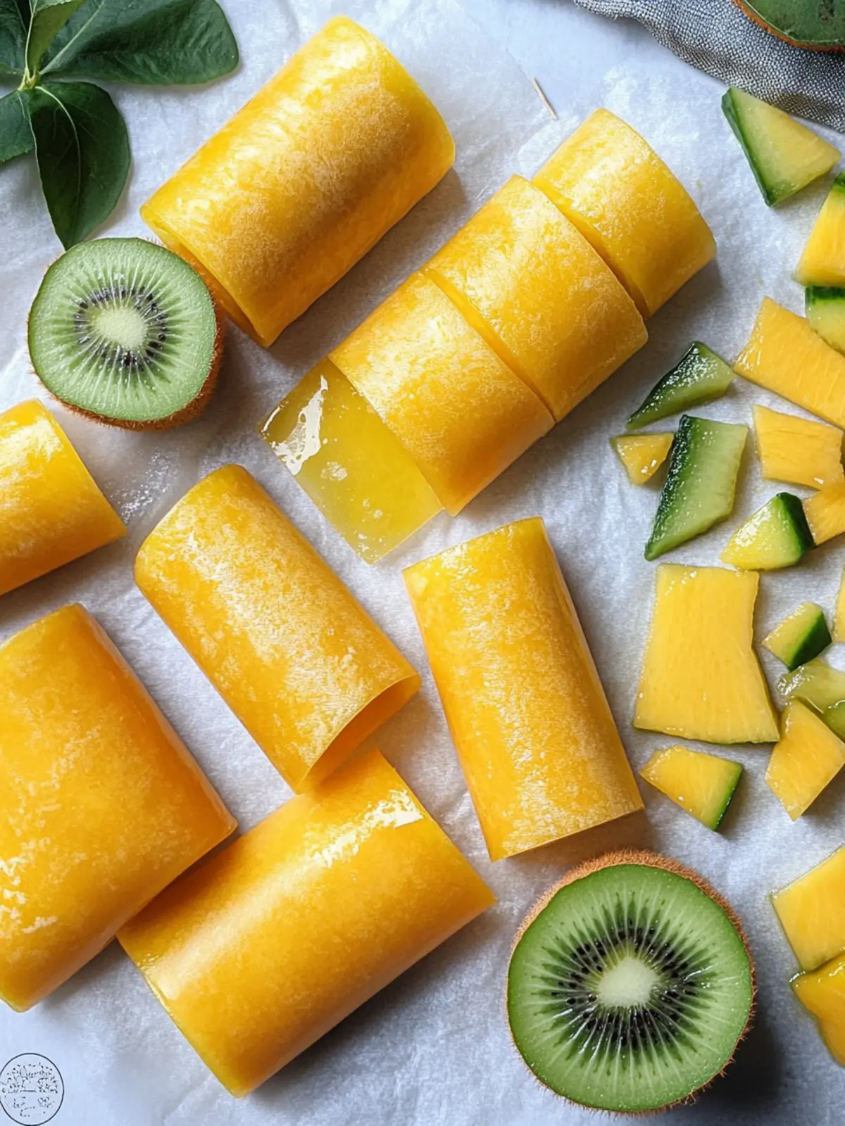 Delicious Mango & Kiwi Fruit Roll Ups for Kids and You 5 Mango & Kiwi Fruit Roll Ups