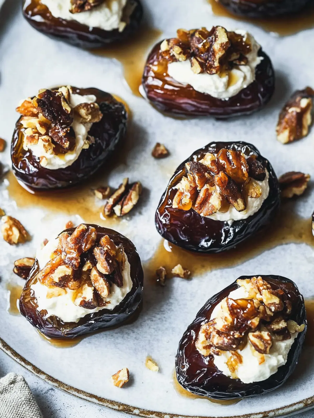 Irresistible Mascarpone Stuffed Dates with Maple Drizzle Recipe 5 Mascarpone Stuffed Dates with Maple Drizzle