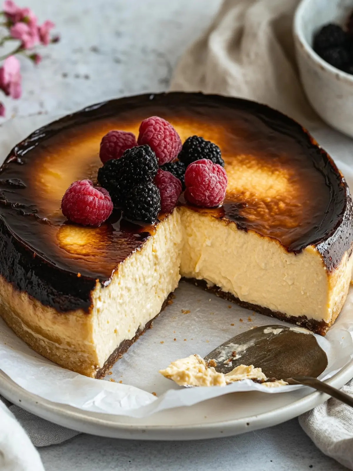 Decadent Vegan Burnt Basque Cheesecake Everyone Will Love 2 Vegan Burnt Basque Cheesecake