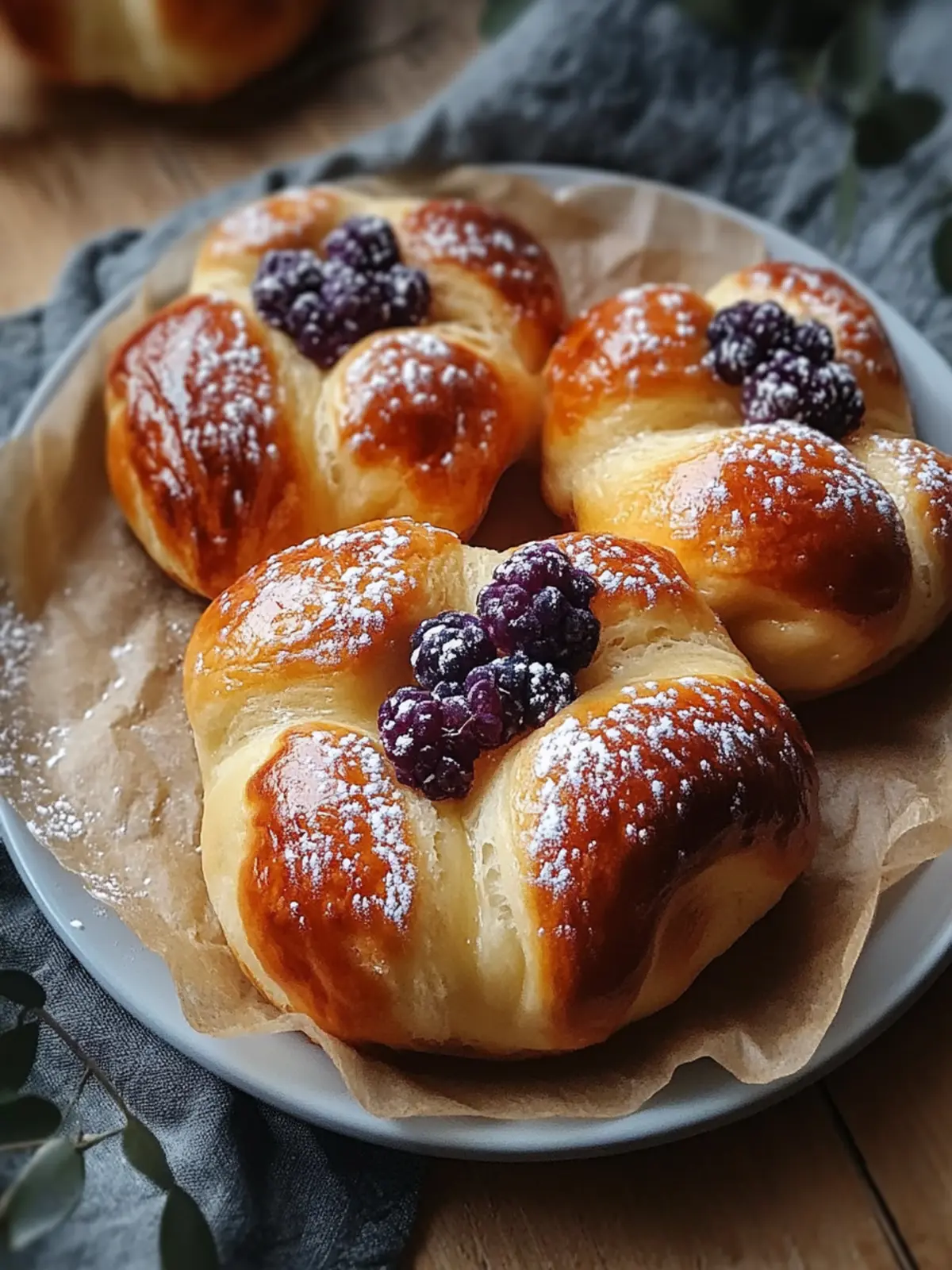 Delicious Danish Carnival Buns with Creamy Cheesecake Surprise 2 Danish Carnival Buns