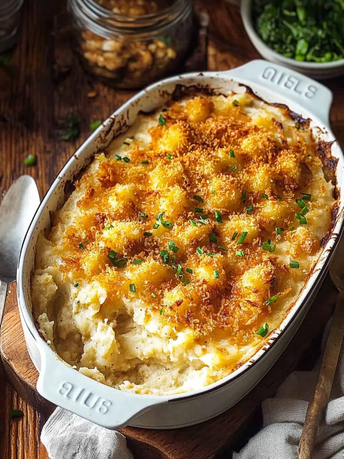 Crispy Chicken Mashed Potato Casserole for Ultimate Comfort 2 Mashed Potato Casserole with Crispy Chicken