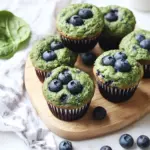 Delicious Spinach Blender Muffins with Blueberries Made Easy 6 Spinach Blender Muffins with Blueberries