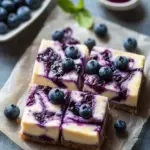 Blueberry Swirl Cheesecake Bars That Steal the Show 44 Blueberry Swirl Cheesecake Bars