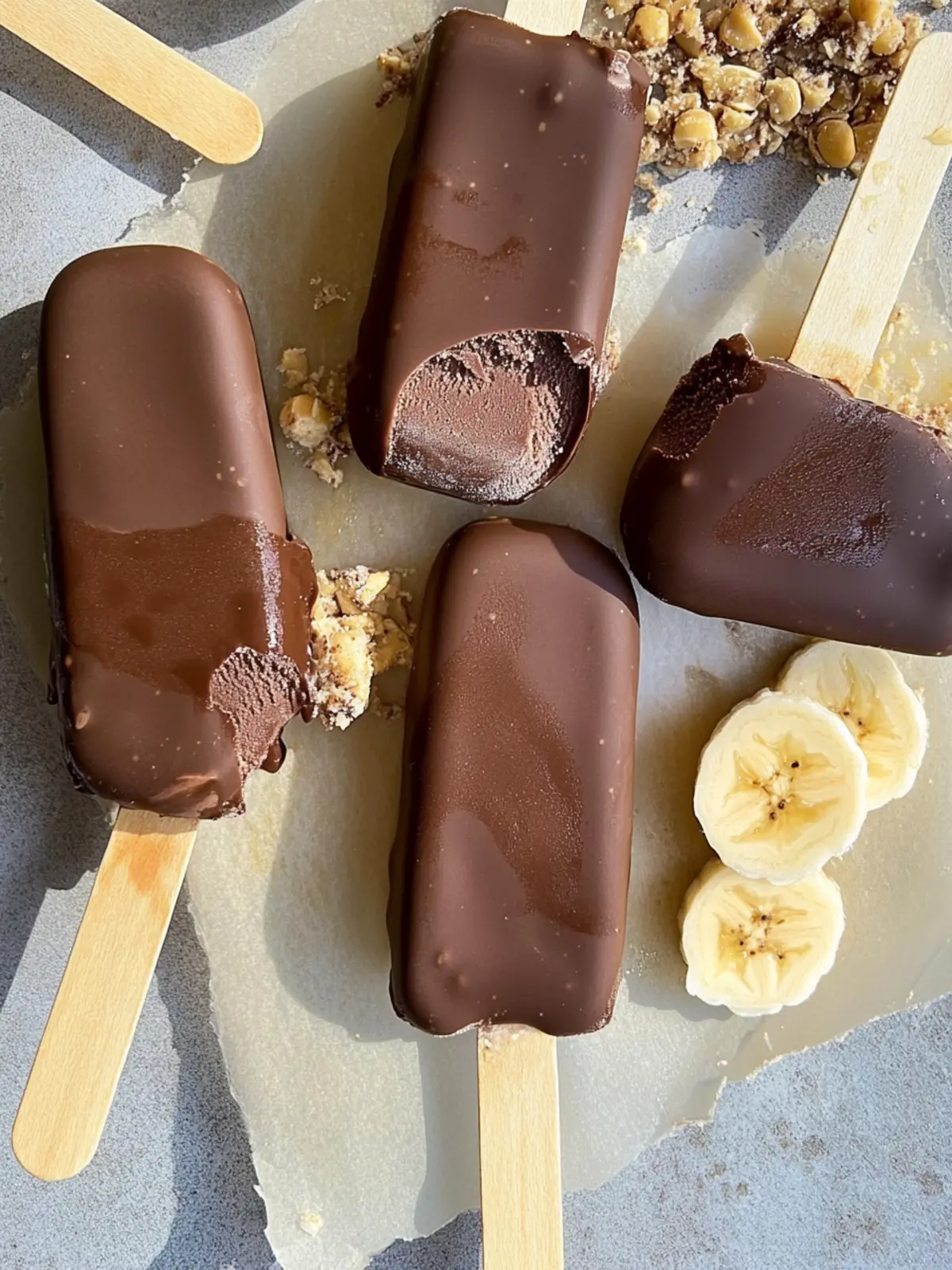 Delicious Chocolate Covered Banana Ice Cream Bars You’ll Love 2 Chocolate Covered Banana Ice Cream Bars