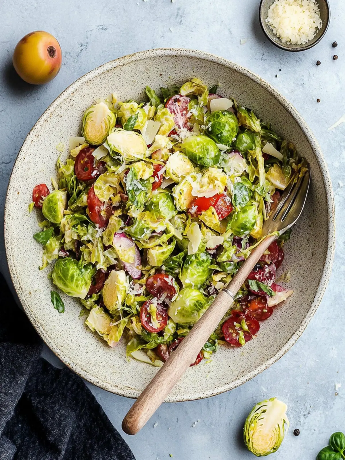 Zesty Italian Chopped Brussels Sprouts Salad for a Fresh Twist 3 Italian Chopped Brussels Sprouts Salad