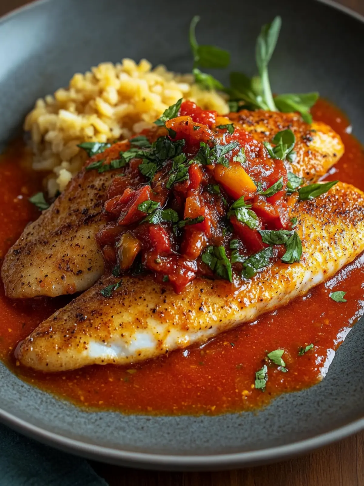 Tilapia in Bold Roasted Pepper Sauce for Flavorful Dinner Bliss 5 Tilapia in Bold Roasted Pepper Sauce