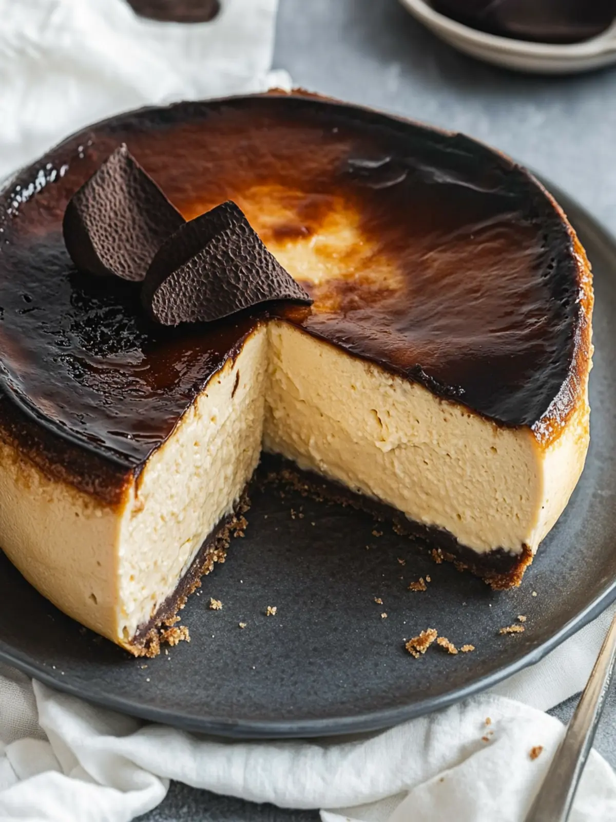 Decadent Vegan Burnt Basque Cheesecake Everyone Will Love 5 Vegan Burnt Basque Cheesecake