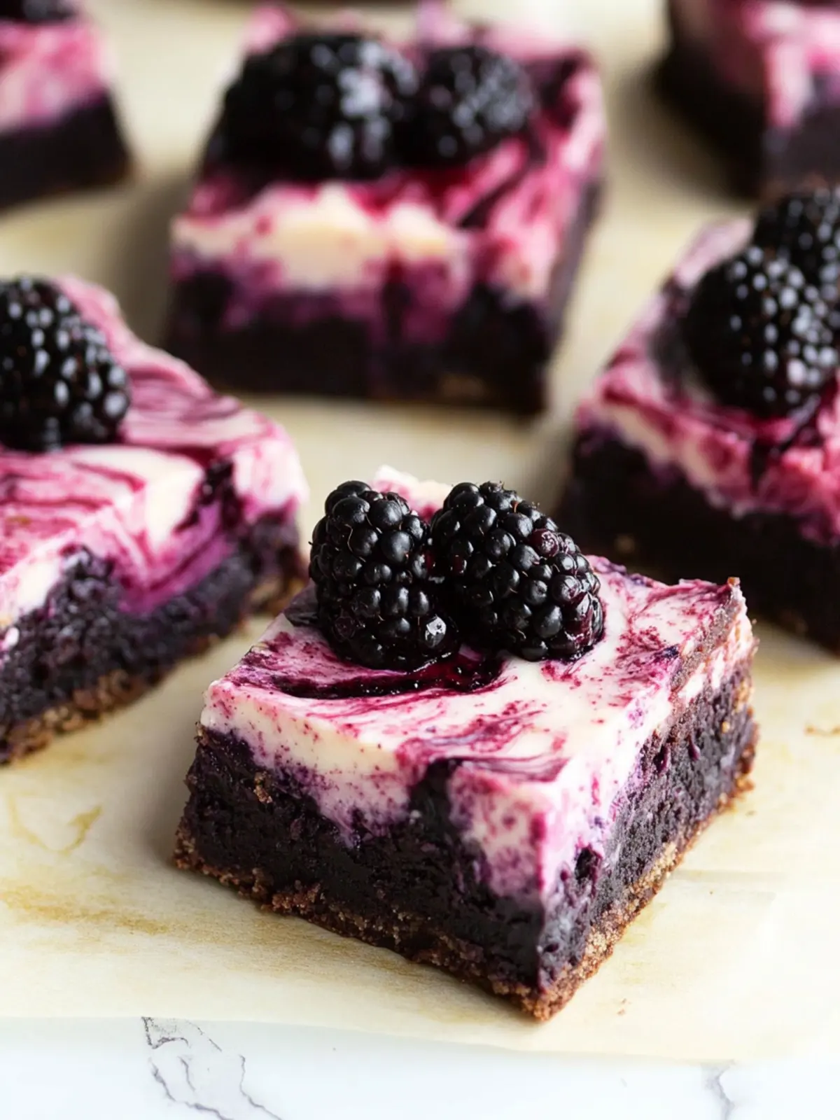 Delicious Blackberry Cheesecake Brownies to Satisfy Cravings 3 Blackberry Cheesecake Brownies