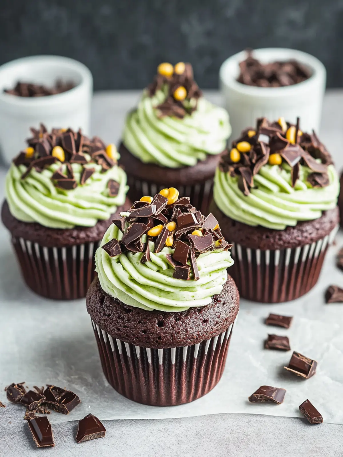 Indulge in Dubai Chocolate Cupcakes: A Sweet Escape! 4 Dubai Chocolate Cupcakes
