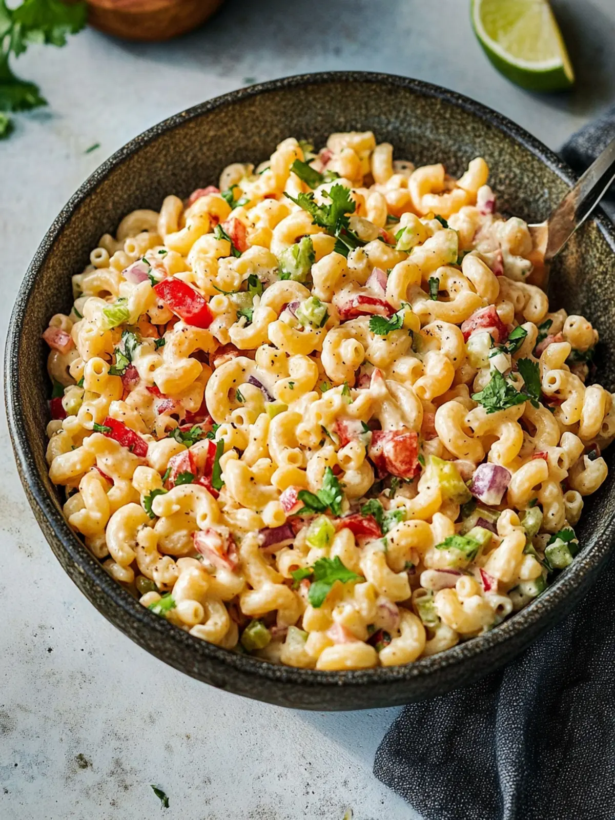 Zesty Mexican Macaroni Salad Perfect for Your Next BBQ 2 Mexican Macaroni Salad