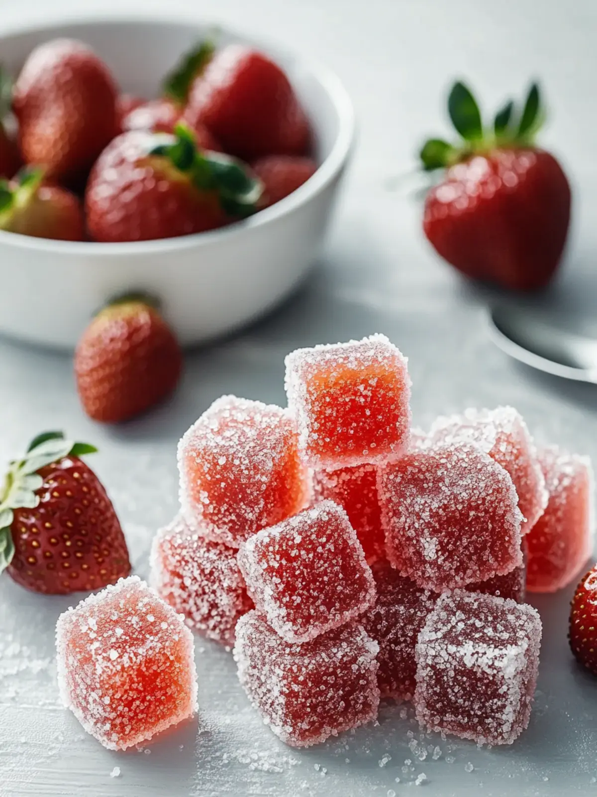 Deliciously Fun Homemade Sour Strawberry Gummies Recipe 3 Homemade Sour Strawberry Gummies