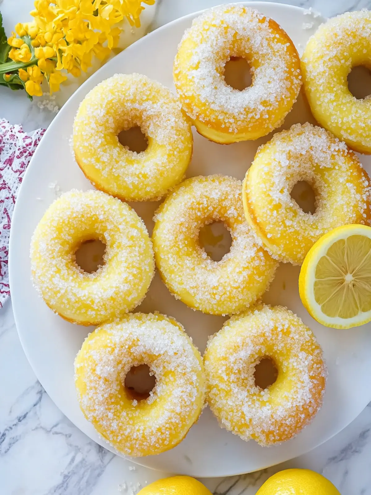 Zesty Lemon Sugar Baked Donuts You'll Crave Everyday 3 Lemon Sugar Baked Donuts
