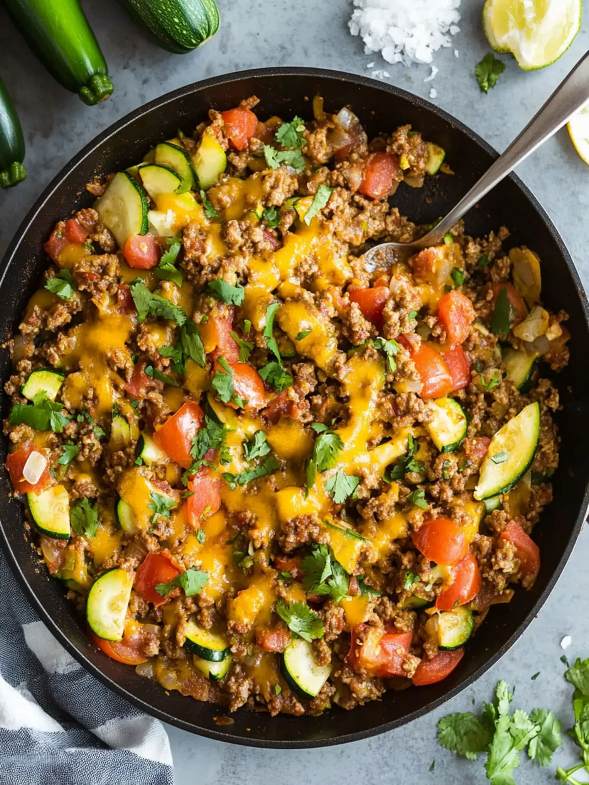Quick and Delicious One-Pan Taco Zucchini Skillet Recipe 5 One-Pan Taco Zucchini Skillet