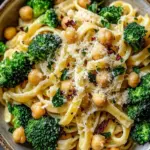 Savory Broccoli Chickpea Pasta with Garlic Olive Oil Bliss 8 Broccoli Chickpea Pasta with Garlic Olive Oil