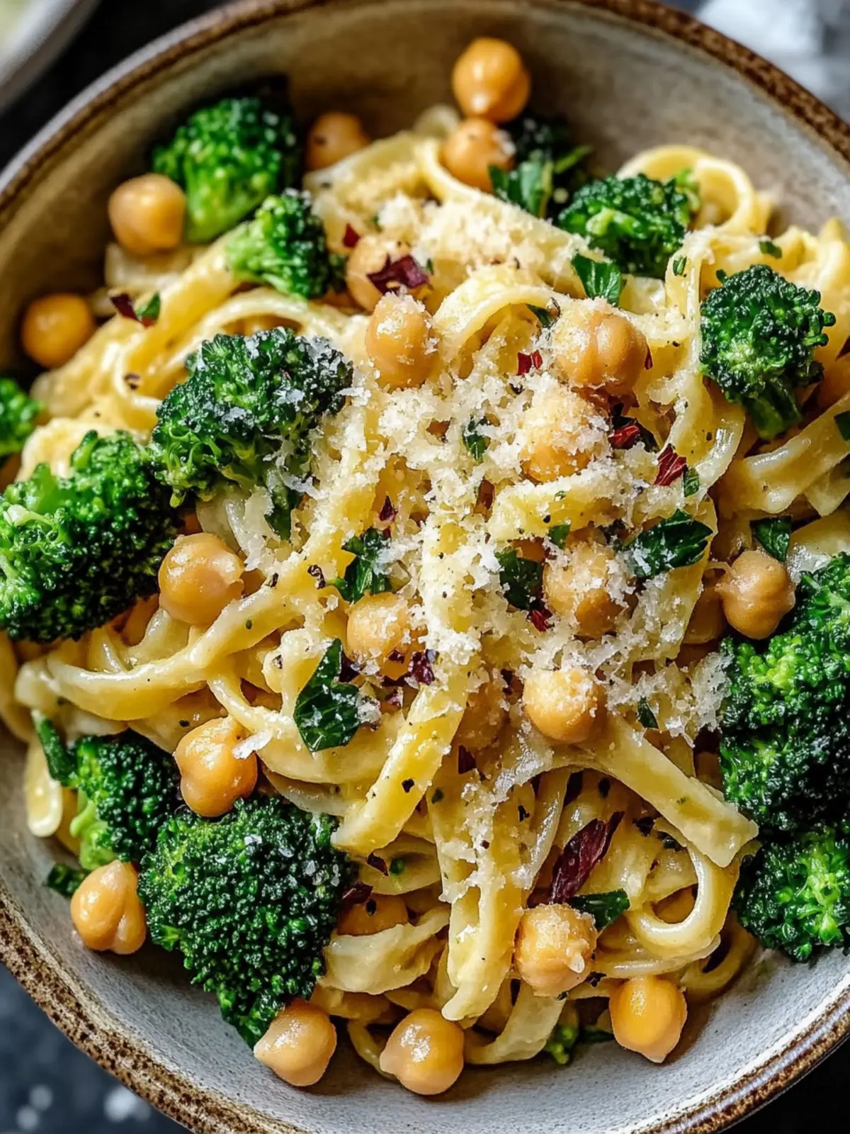 Savory Broccoli Chickpea Pasta with Garlic Olive Oil Bliss 5 Broccoli Chickpea Pasta with Garlic Olive Oil