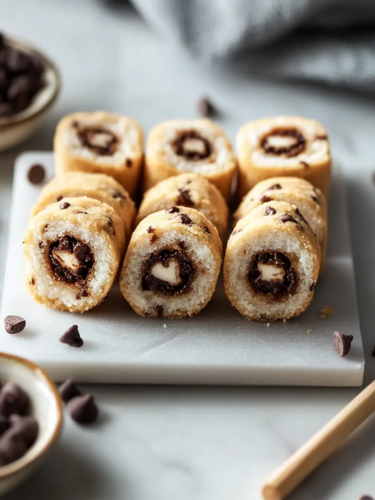 Deliciously Fun Chocolate Chip Cookie Sushi You’ll Love 5 Chocolate Chip Cookie Sushi