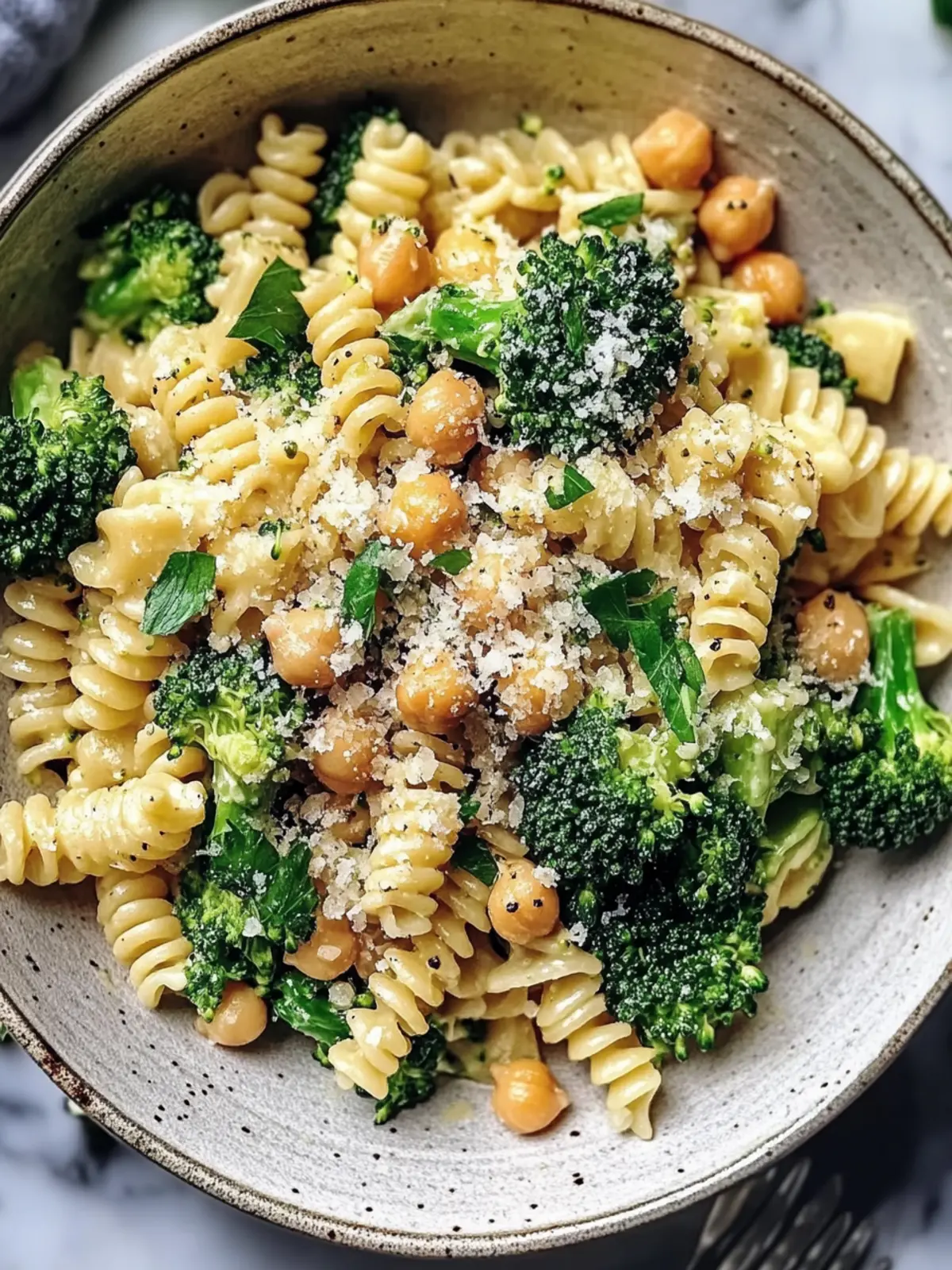 Savory Broccoli Chickpea Pasta with Garlic Olive Oil Bliss 4 Broccoli Chickpea Pasta with Garlic Olive Oil
