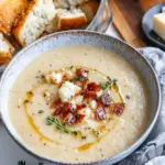 Creamy Asiago Roasted Garlic Cauliflower Soup to Warm You Up 7 Asiago Roasted Garlic Cauliflower Soup
