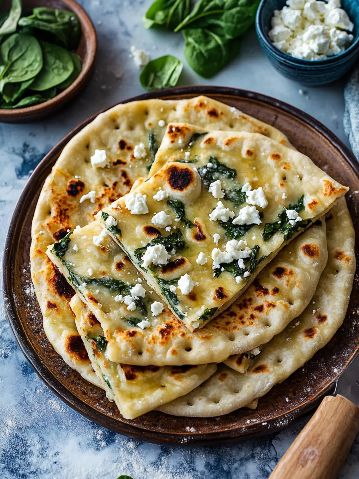 Spinach and Feta Stuffed Flatbread: A Flavorful Escape 5 Spinach And Feta Stuffed Flatbread