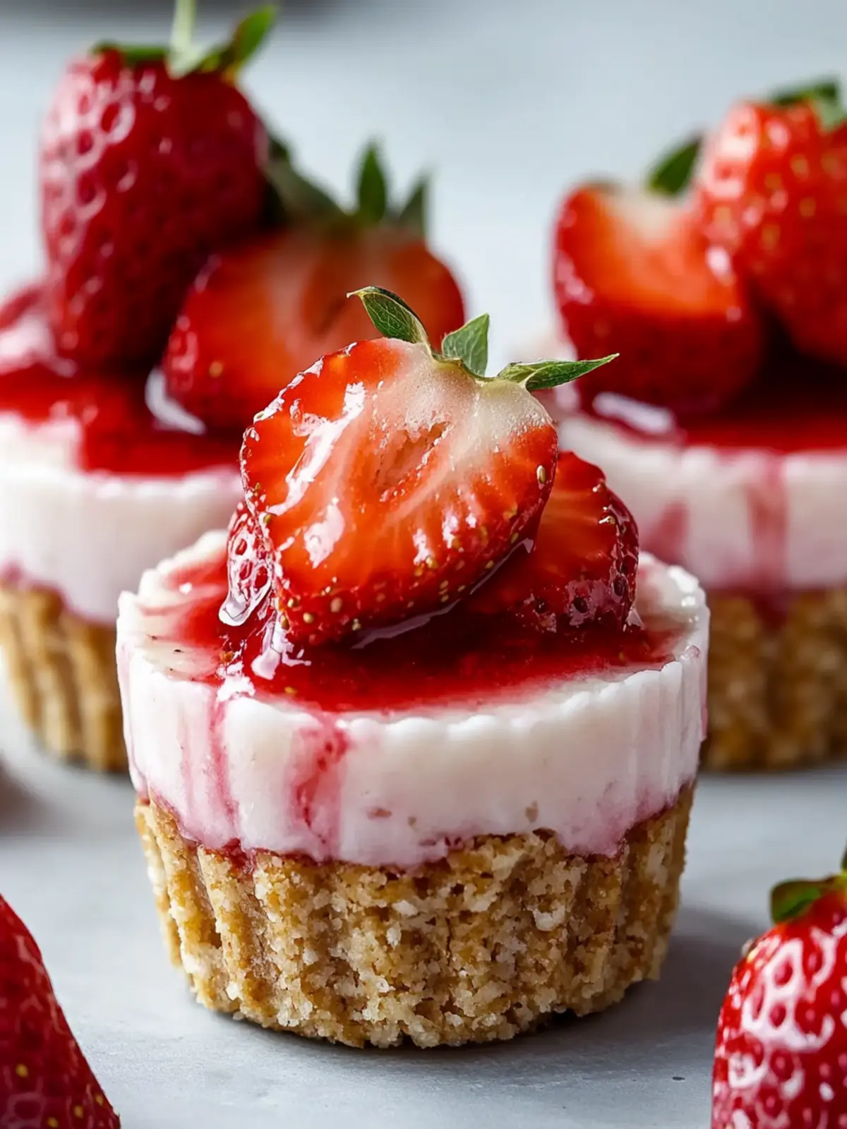 Delicious Strawberry Cheesecake Protein Cups You’ll Love 4 Strawberry Cheesecake Protein Cups