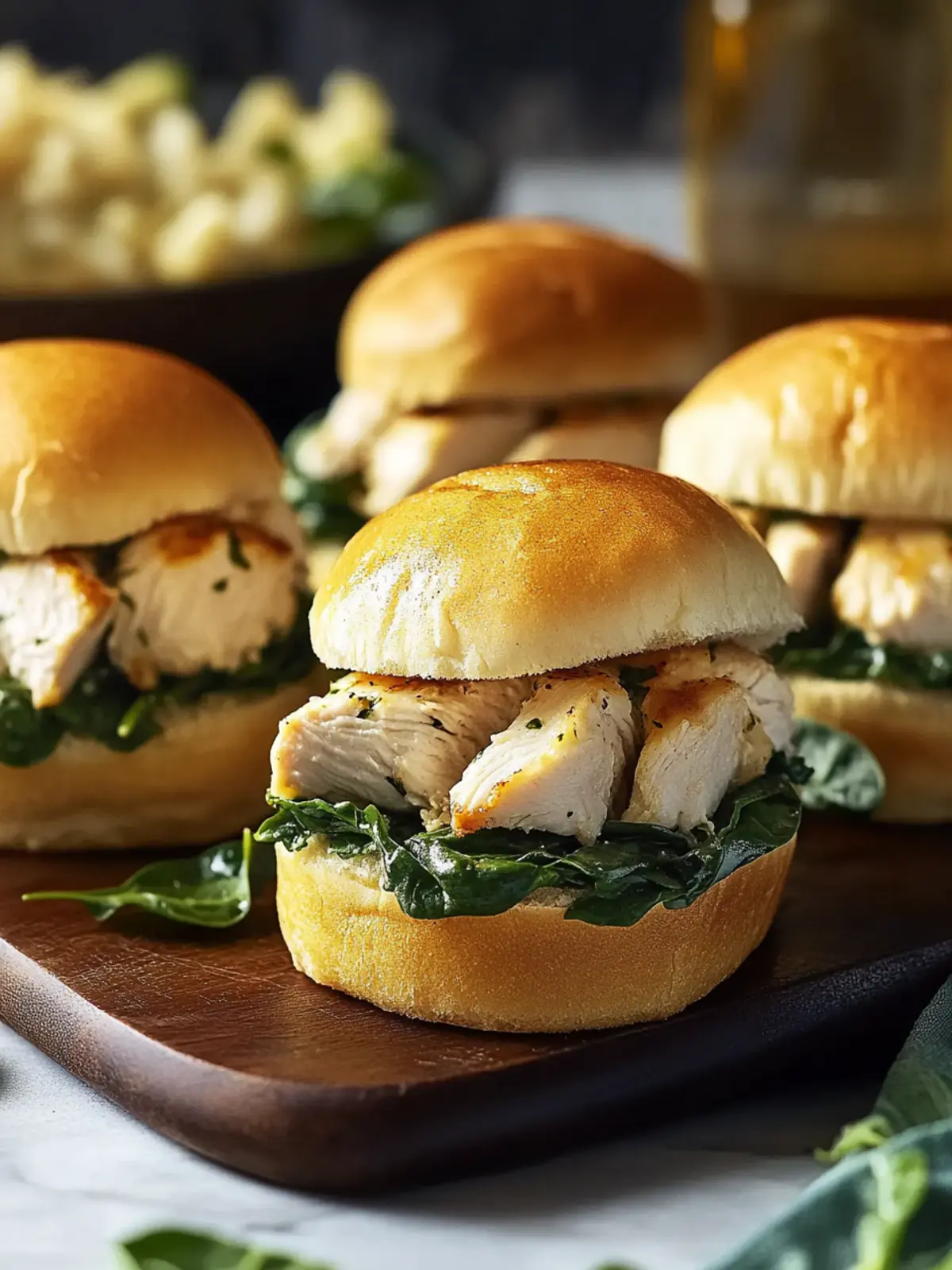 Irresistible Classic Chicken Spinach Sliders for Family Fun 3 Classic Chicken Spinach Sliders